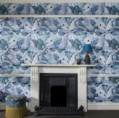 ACANTHUS Wallpaper - Blue & Midnight