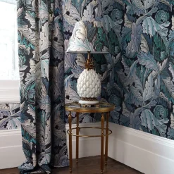ACANTHUS Wallpaper - Blue & Midnight
