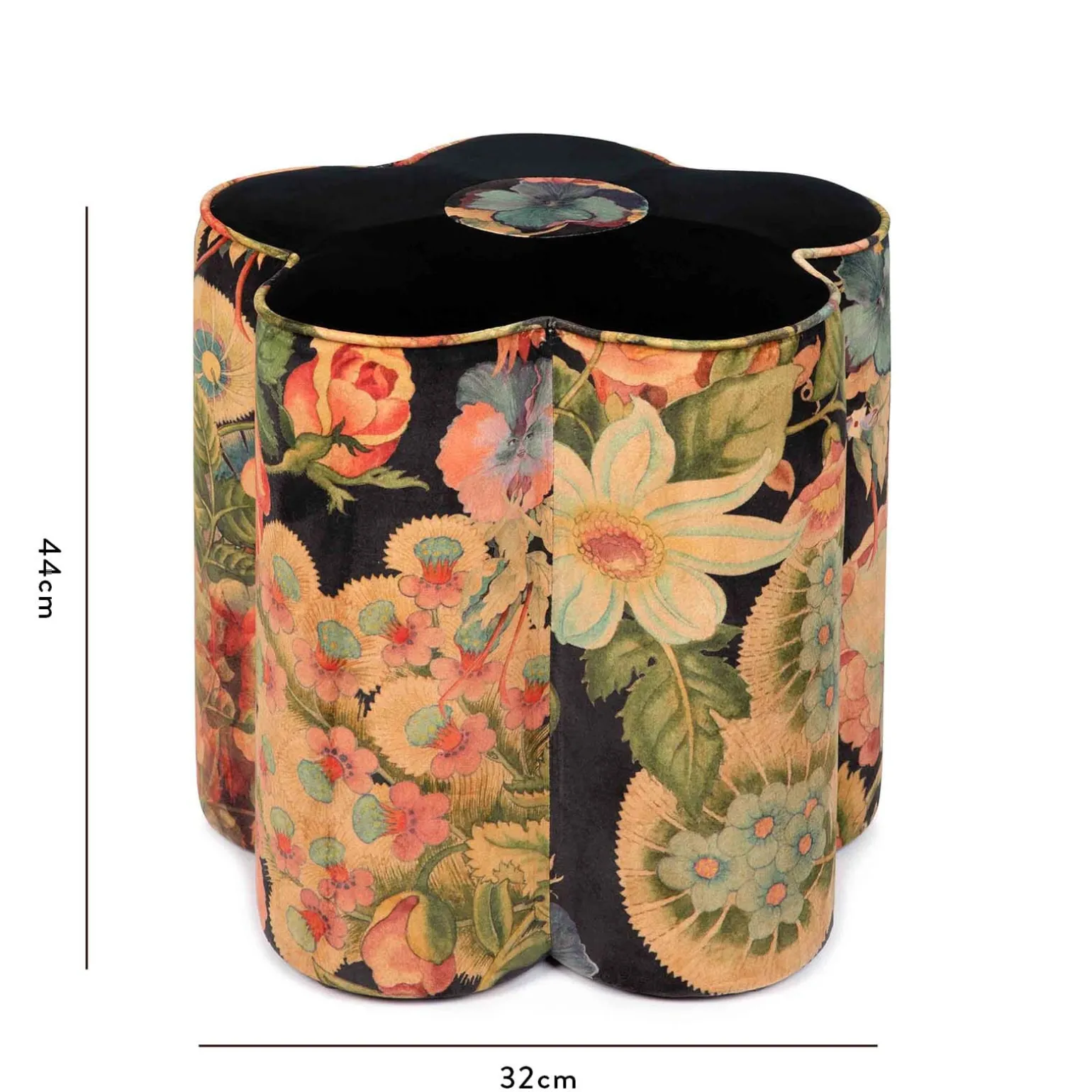 AMATORIA FLOWER POWER Velvet Bottoman - Noir