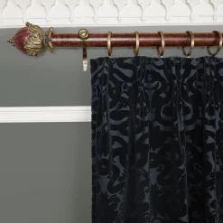 ANACONDA Velvet Curtain - Noir