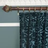 ANACONDA Velvet Curtain - Petrol