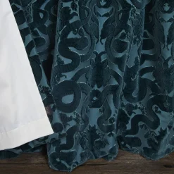 ANACONDA Velvet Curtain - Petrol