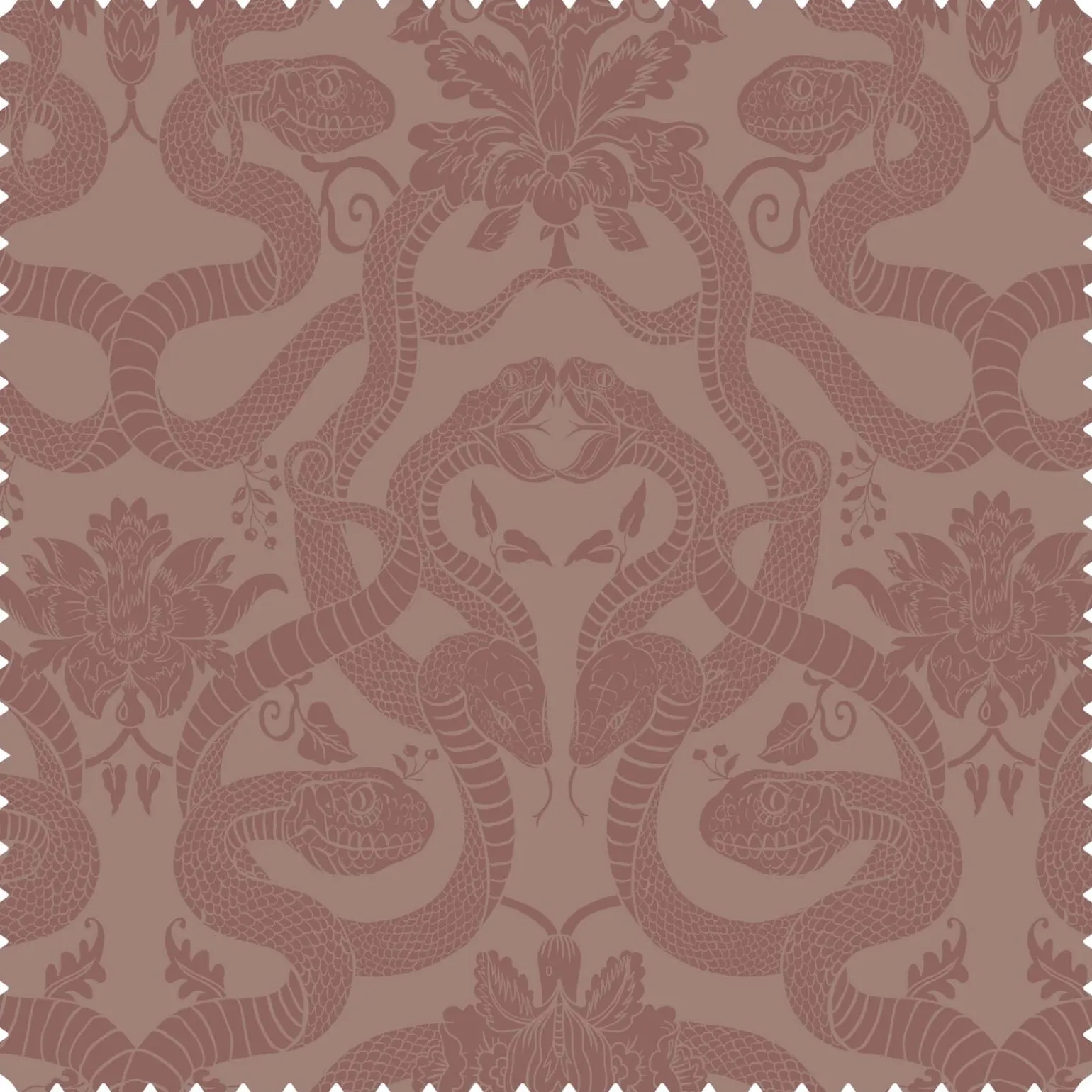ANACONDA Cut-Velvet - Dusky Pink