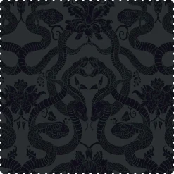 ANACONDA Cut-Velvet - Noir