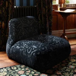 ANACONDA Cut-Velvet - Noir