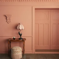 ANACONDA Cut-Velvet Bottoman - Dusky Pink