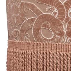 ANACONDA Cut-Velvet Bottoman - Dusky Pink