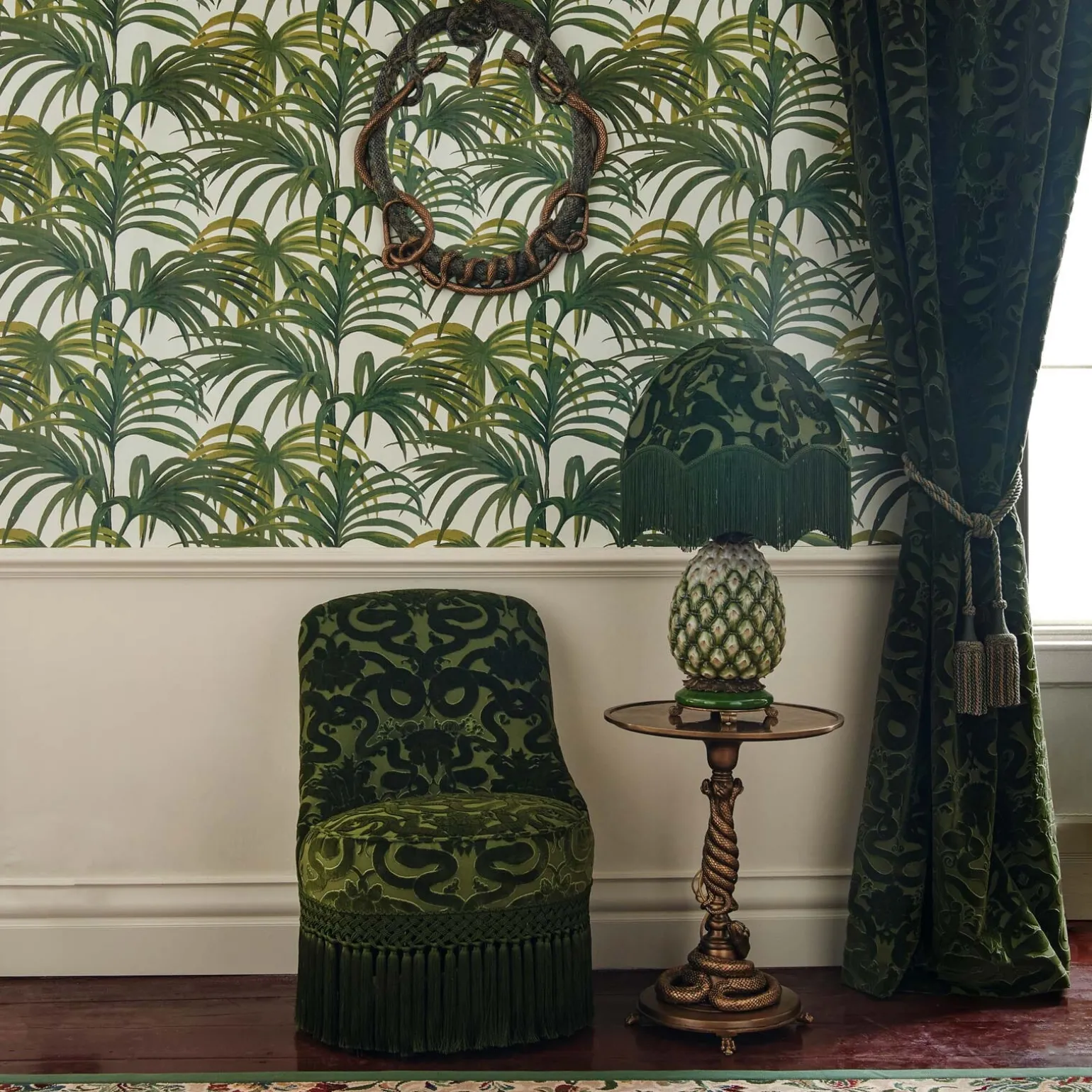 ANACONDA Gascoigne Bedroom Chair - Olive