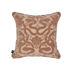 ANACONDA Medium Cut-Velvet Cushion - Dusky Pink