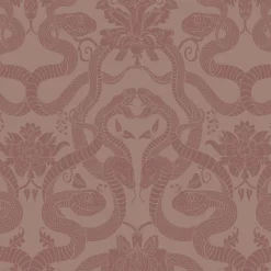 ANACONDA Traditional Wallpaper - Dusky Pink