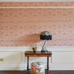 ANACONDA Traditional Wallpaper - Dusky Pink