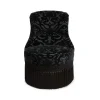ANACONDA Velvet Gascoigne Bedroom Chair - Noir
