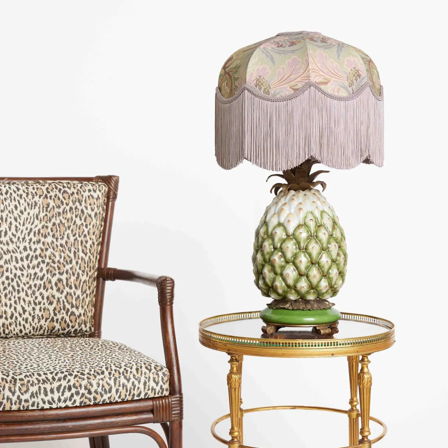 AQUIFOLIA Cotton Linen Tilia Lampshade - Apple