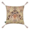 AQUIFOLIA Moth Medium Tassel Cushion - Apple