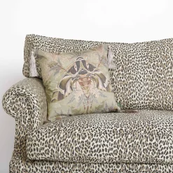 AQUIFOLIA Moth Medium Tassel Cushion - Apple