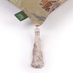 AQUIFOLIA Moth Medium Tassel Cushion - Apple