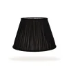 ARCOLA Silk Pleated Lampshade - Noir