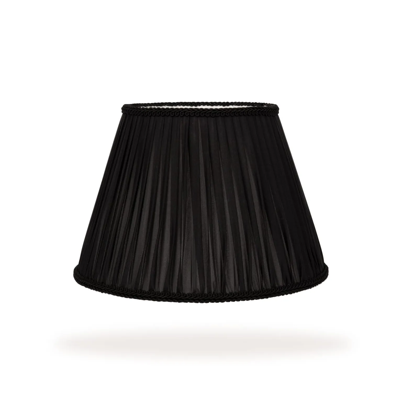ARCOLA Silk Pleated Lampshade - Noir
