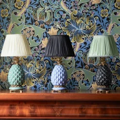 ARCOLA Silk Pleated Lampshade - Noir