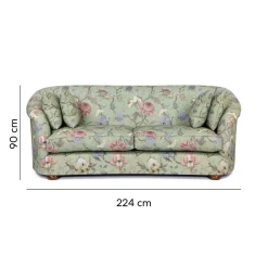 ARTEMIS Cotton Linen Vesper Sofa - Jadeite