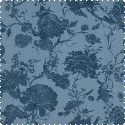 ARTEMIS Cut-Velvet - Cerulean