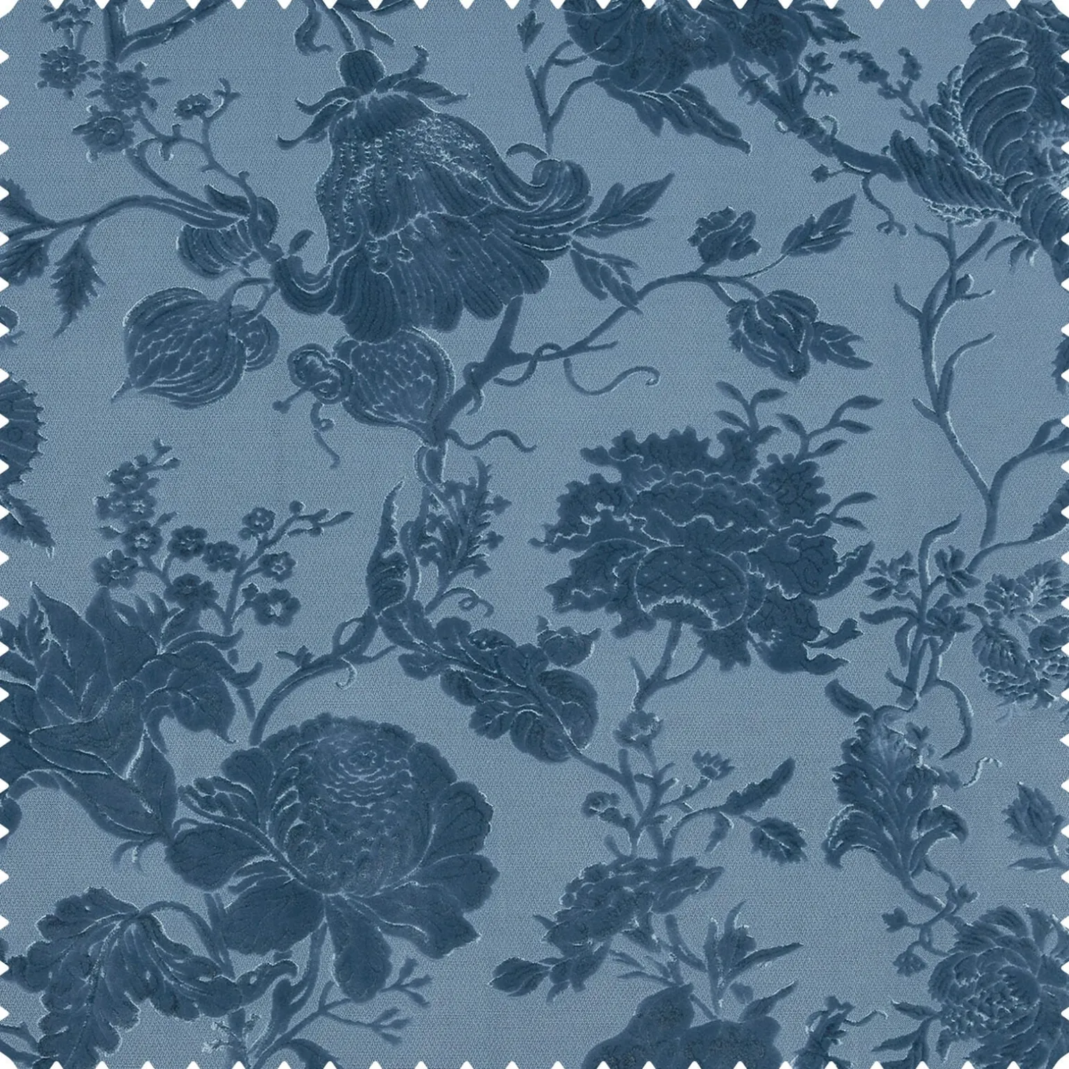 ARTEMIS Cut-Velvet - Cerulean
