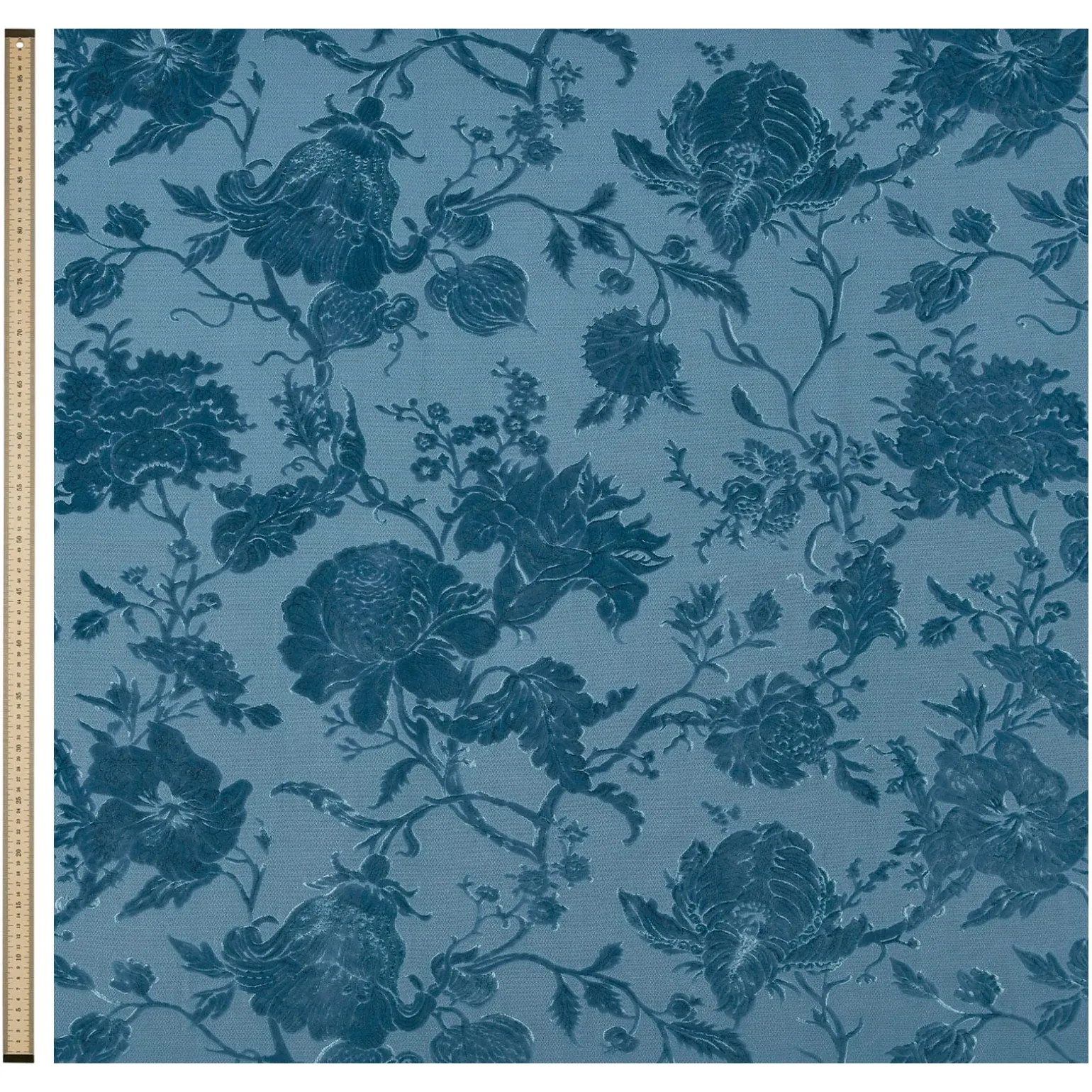 ARTEMIS Cut-Velvet - Cerulean