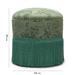 ARTEMIS Cut-Velvet Bottoman - Eucalyptus
