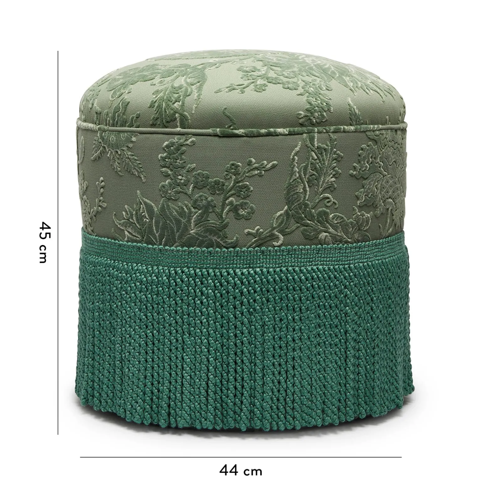 ARTEMIS Cut-Velvet Bottoman - Eucalyptus
