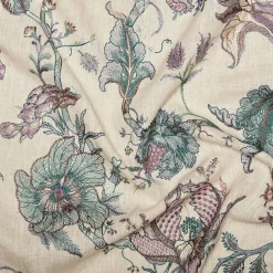 ARTEMIS Embroidered Linen - Alabaster