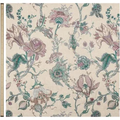 ARTEMIS Embroidered Linen - Alabaster