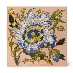 ARTEMIS HIBISCUS Printed Tiles - Blush