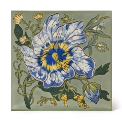 ARTEMIS HIBISCUS Printed Tiles - Sage