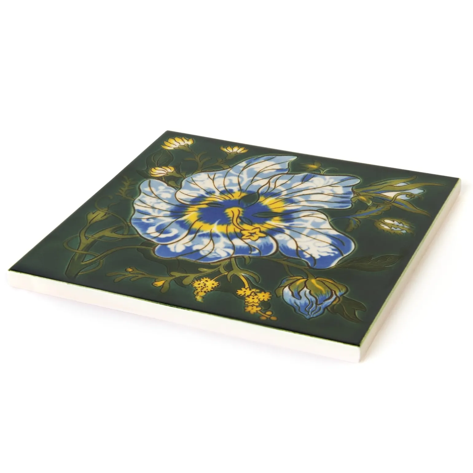 ARTEMIS HIBISCUS Printed Tiles - Verde