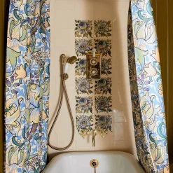 ARTEMIS HIBISCUS Printed Tiles - Ecru