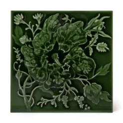 ARTEMIS HIBISCUS Relief Tiles - Verde