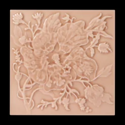 ARTEMIS HIBISCUS Relief Tiles - Blush