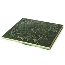 ARTEMIS HIBISCUS Relief Tiles - Verde