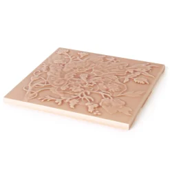 ARTEMIS HIBISCUS Relief Tiles - Blush
