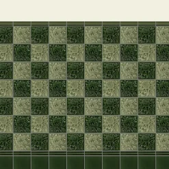 ARTEMIS HIBISCUS Relief Tiles - Sage