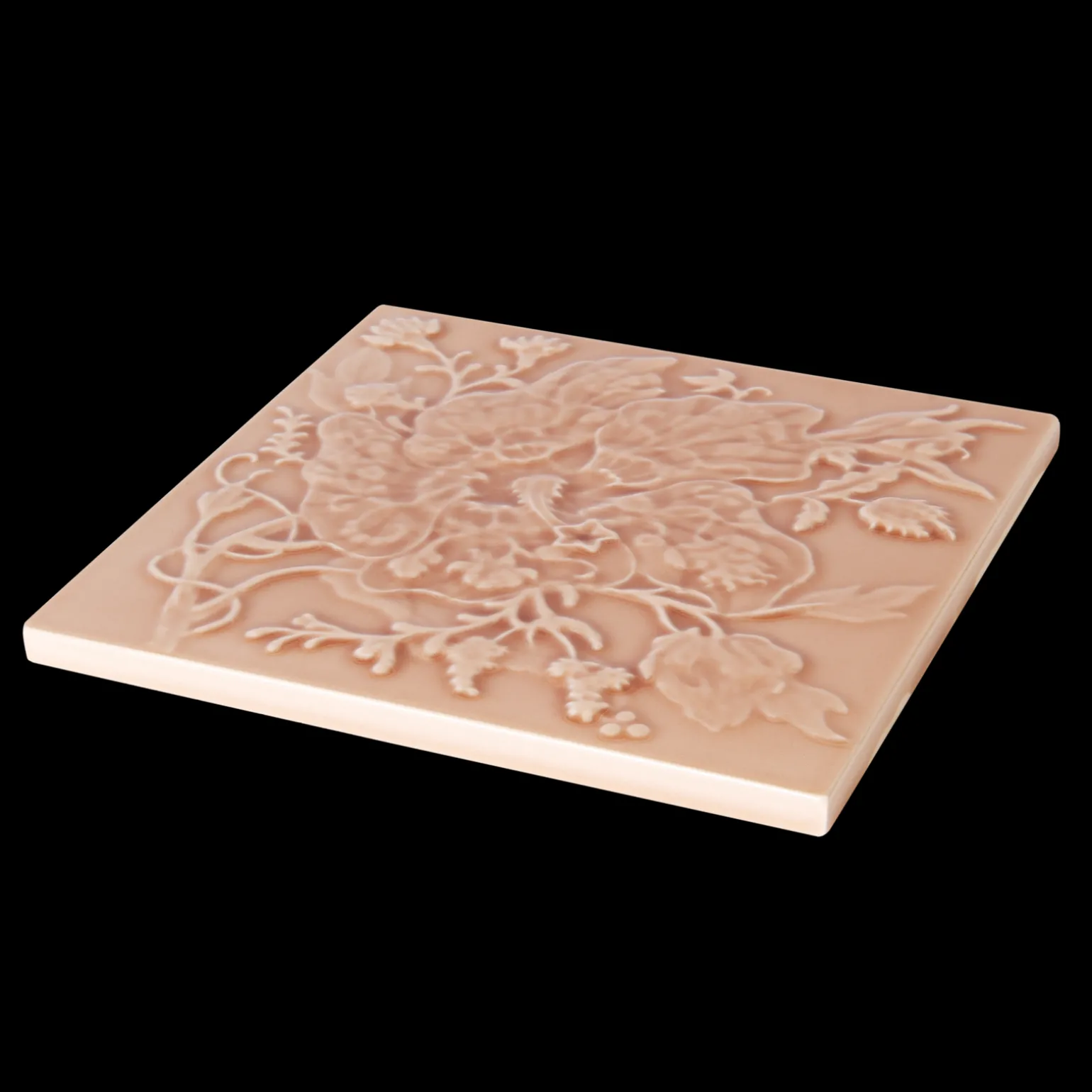 ARTEMIS HIBISCUS Relief Tiles - Blush