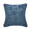 ARTEMIS Large Cut-Velvet Cushion - Cerulean