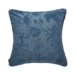 ARTEMIS Large Cut-Velvet Cushion - Cerulean
