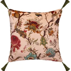 ARTEMIS Large Tassel Velvet Cushion - Blush