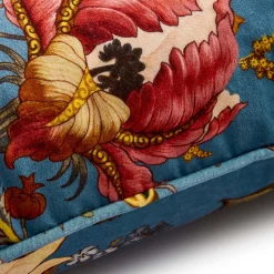 ARTEMIS Large Velvet Cushion - Azure