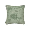 ARTEMIS Medium Cut-Velvet Cushion - Eucalyptus
