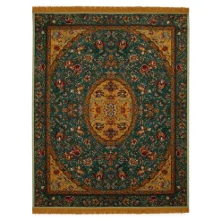 ARTEMIS Rug - Petrol & Gold
