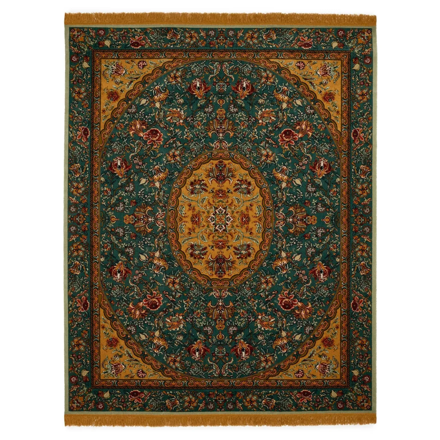 ARTEMIS Rug - Petrol & Gold