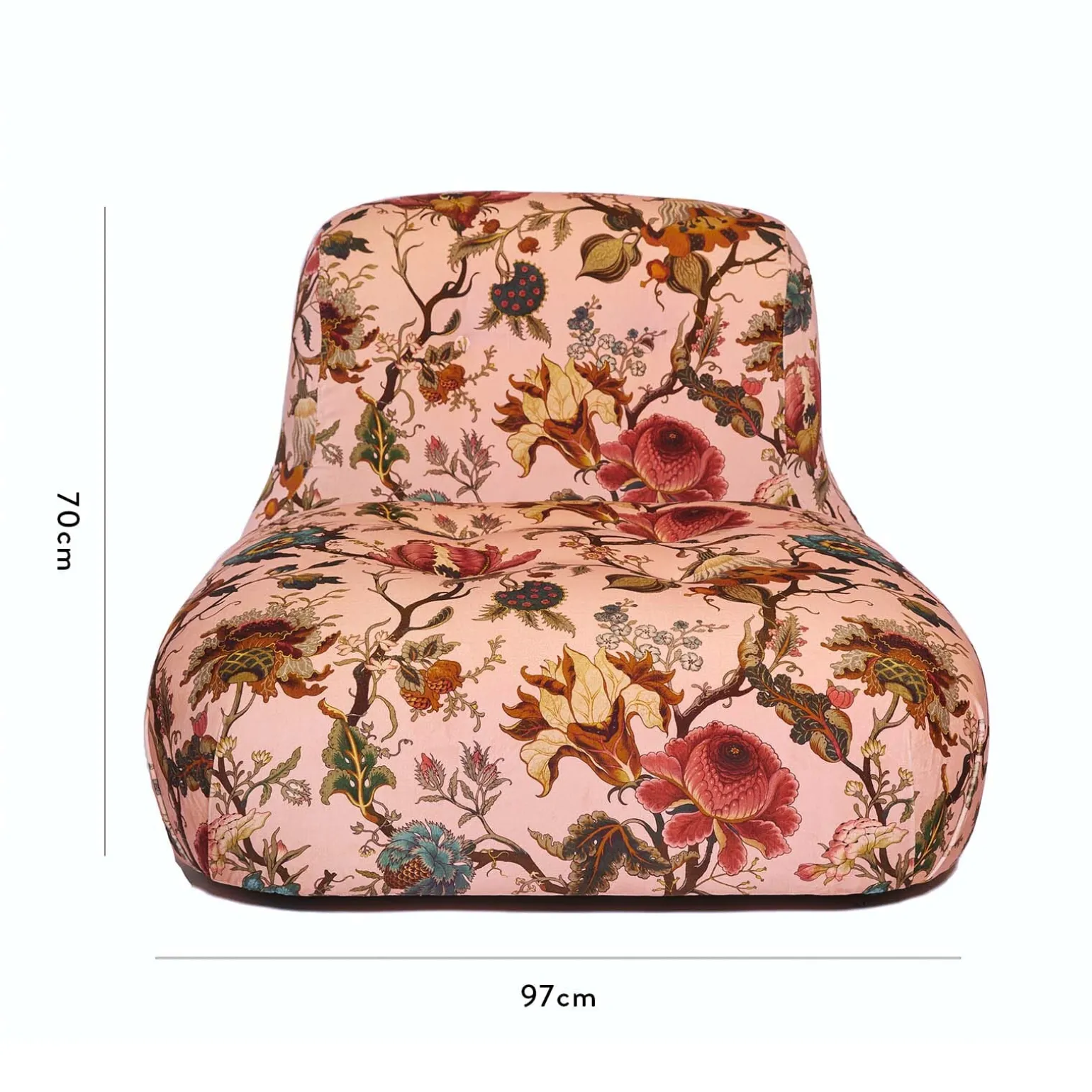 ARTEMIS Velvet Castle Chair - Blush
