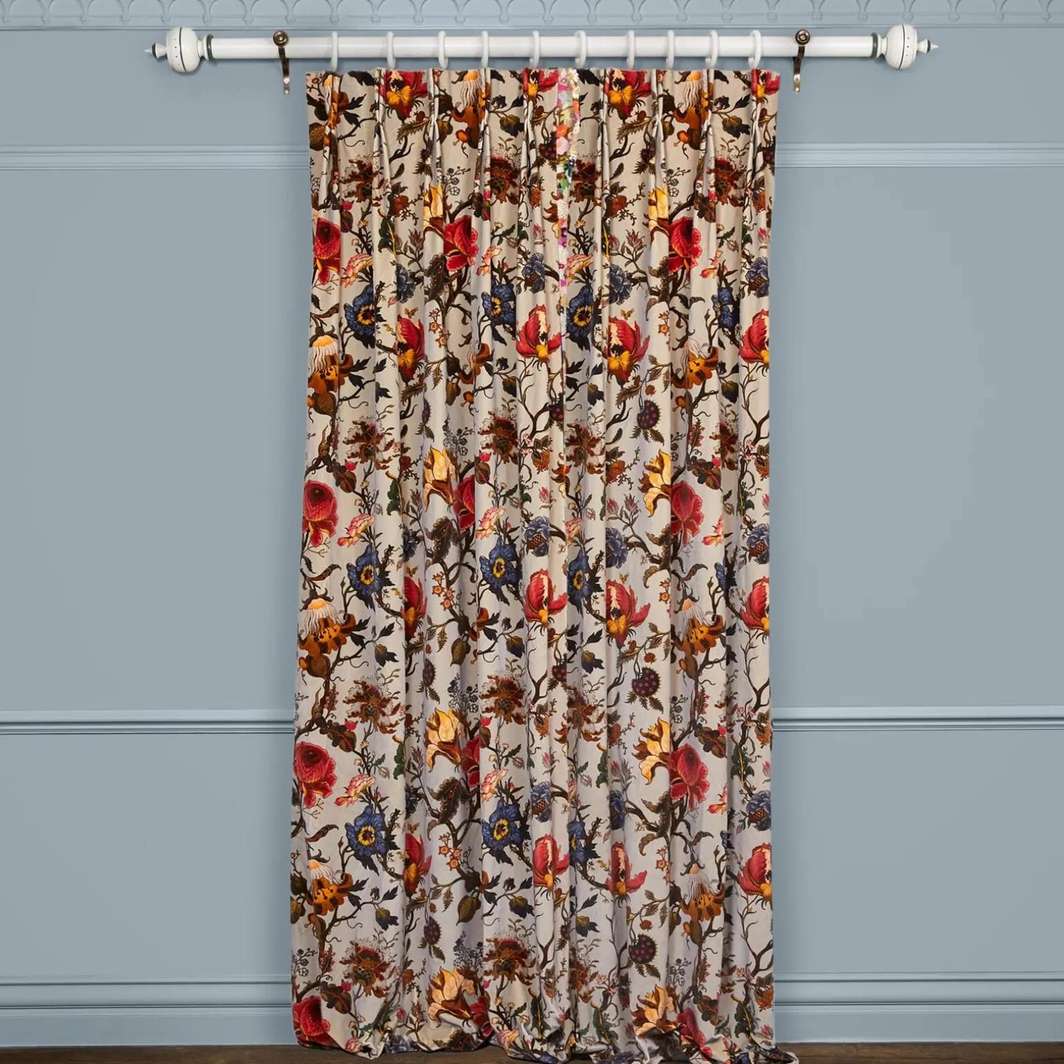 ARTEMIS Velvet Curtain - Dove Grey